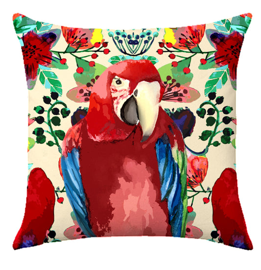 Cuscino Pappagallo in Velluto - Manuela Merlo Pink Martini Design