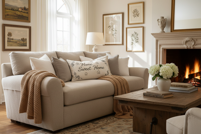 Cuscino in Canvas Sweet Home – Design Accogliente